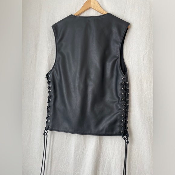 SCHOTT NYC 515V Leather Vest (NWOT) - Picture 2 of 8